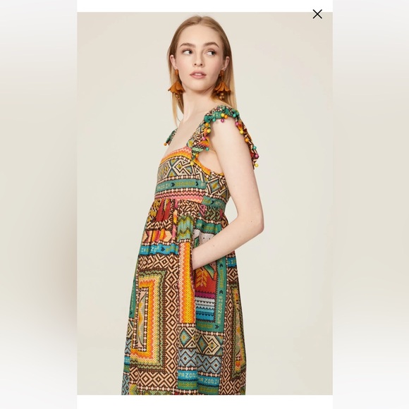 FARM Rio Multicolor Patterned Midi Dress - Picture 5 of 11